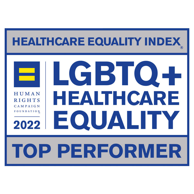 The Human Rights Campaign Foundation’s Healthcare Equality Index Award Badge